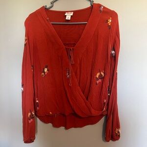 Mossimo Supply Co Floral Top Size Medium